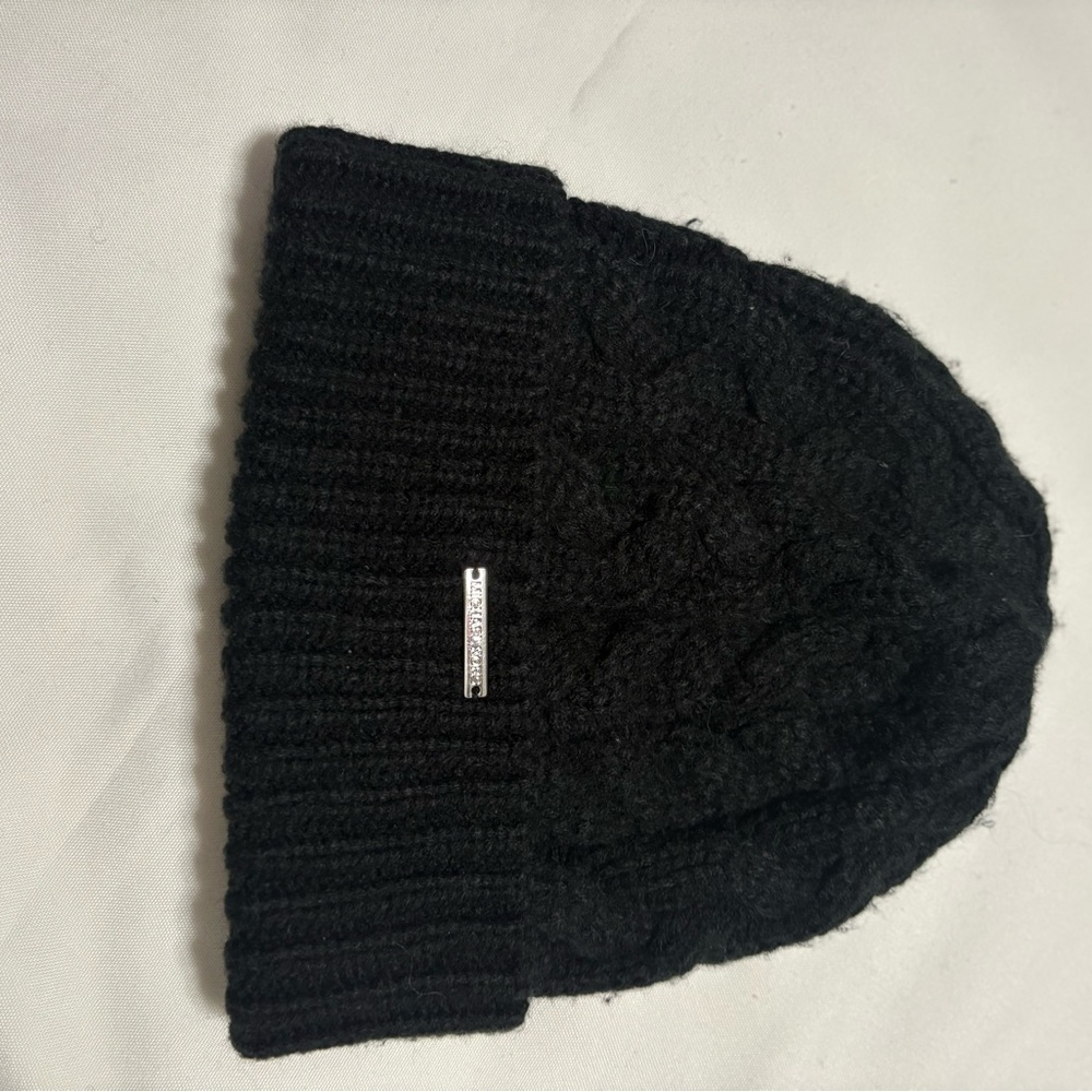 Micheal Kors Black Beanie Hat - Picture 6 of 6